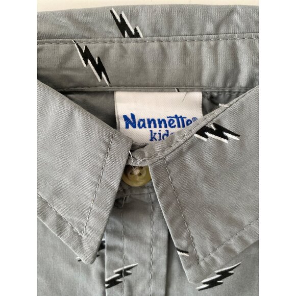 Boys Red Puffer Vest Lightning Patches Black Pant Gray Shirt  Print 3-Piece New - Picture 14 of 16